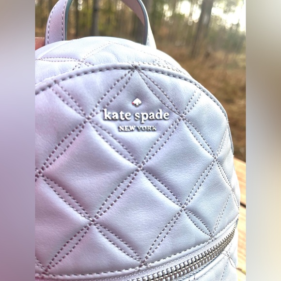 Kate Spade Natalia Mini Convertible Genuine Wuilted Leather Backpack Bundle - Picture 8 of 11